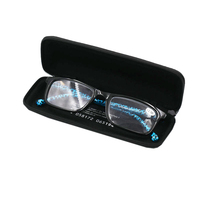Boîte à lunettes EVA de petite taille étui à lunettes de lecture EVA support de lecteur à glissière