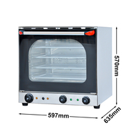 Machine à rôtir au poulet Équipement de boulangerie de comptoir polyvalent Four à convection à air chaud Four électrique commercial