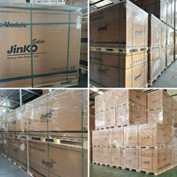 Panel Surya Jinko 550w 1000w 700 Watt Modul PV Solarpanel Bingkai Hitam Kaca Ganda 182mm Topcon Half Cells Sistem Atap Tier 1