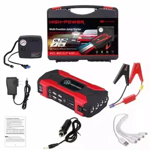 Cargador de batería de coche 99800mah Banco de energía portátil Jump Starter Booster 12v Car Jump Starter con compresor de aire