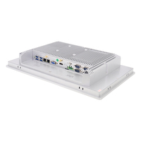 GOWINPC Ordinateur industriel tout-en-un entièrement fermé de 15,6 pouces 16:9 sans ventilateur avec interface USB et écran tactile capacitif