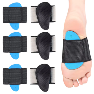 Manchon de soutien de la voûte plantaire élastique, coussin en gel rembourré, bandage de compression, attelle de pied, soulagement de la douleur, <span class=keywords><strong>pieds</strong></span> plats, hommes femmes, réutilisable - Product Image 3