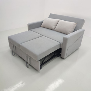 Sofá Cama Plegable de Doble Uso, Sofá Multifuncional para Sala de Estar Pequeña, Sofá Cama Económico de Madera Maciza - Product Image 4