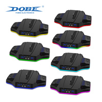 DOBE Wholesale TP5-3583 Station de charge avec ventilateur de refroidissement RGB pour PS5, accessoires de jeu, support de charge pour PS5 Slim/Pro
