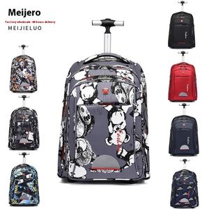 Mochila Escolar de Gran Capacidad, Multiusos, Luminosa, con Ruedas Grandes, Tipo Trolley, Maleta con Ruedas Giratorias - Product Image 2