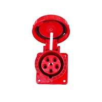 Prise industrielle ZNG-335 triphasée à montage sur panneau, 5 broches, 63A 380V IEC60309, enrouleur de câble, prise de courant