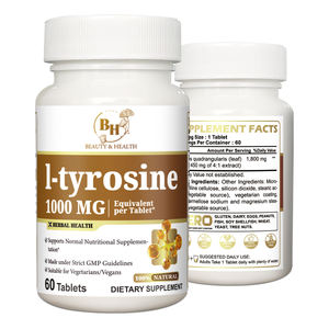 แท็บเล็ตไทโรซีนขนาด1000มก. เม็ดยาเสริมความรู้ความเข้าใจมีความแข็งแกร่ง60เม็ด OEM ตามสั่ง - Product Image 2