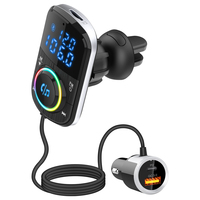 Kit de reproductor MP3 manos libres para coche, transmisor FM inalámbrico con botón grande BC71, novedad