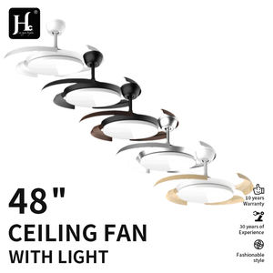 Luxury Modern Ceiling Fan Chandelier Invisible Winding <b>Remote</b> Commercial Warehouse Kit Ventilation Silence DC Durable Stylish - Product Image 2