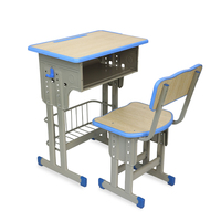 Ensemble table et chaise d'école modernes en fer pour enfants, réglables, multifonctionnels, pour une utilisation collaborative dans le salon