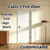 Porte en bois composite ignifuge à faible émission de fumée pour projet de chambre d'hôtes résidentielle
