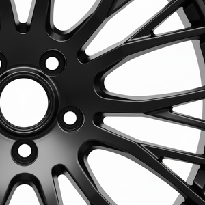Ruedas de aluminio forjadas a medida en negro mate con diseño de radios múltiples para Audi, BMW, Mercedes, Lexus - Product Image 3