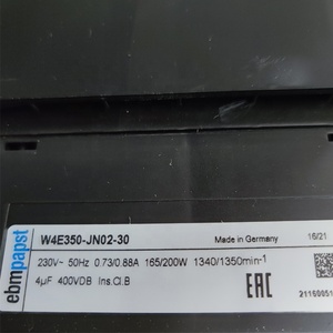 Ventilador Axial de CA ebm-papst W4E350-JN02-30 de 350 mm, Ventilador de Refrigeración Industrial para Sistemas HVAC - Product Image 3
