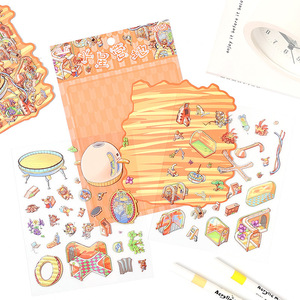 3 pcs/pack Fun Fair 3D Stereo Stickers Scenic Stickers Miniature Scene Stereo Stickers Decals - Product Image 3