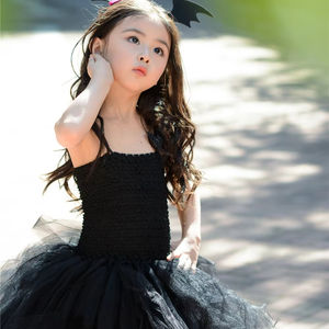 Vestito di Halloween per Bambine, Costume da Piccola Vampira Nera, Abbigliamento per Feste per Bambini, Abiti Tutu alla Moda per Ragazze - Product Image 6