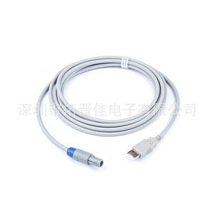 ชุดสายเคเบิลเซ็นเซอร์วัดความดันทางการแพทย์ TogeeKa แบบ 4 พิน ช่องเสียบคู่ สำหรับ Jinjiang Electronics BD Edwards UTA - Product Image 4