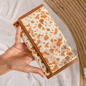 Cowhide Fur Leather Wallet Clutch Hair On Hide Fur Multi Uses <b>Purse</b> Calf Leather Clutch <b>Purse</b> Western Women's Uses Clutch - Product Image 1