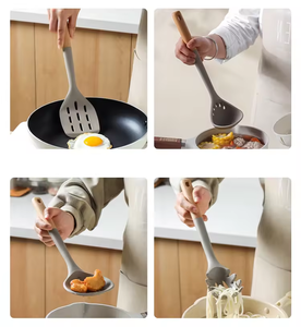 Kitchen Cookware Tool 8 Pcs <strong>silicone</strong> New Kitchen Tools LILA Cooking Spoon <strong>Spatula</strong> Utensil Set - Product Image 3