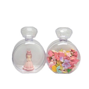 Hot Bán Dễ Thương Rõ Ràng Kim Cương Chai Nước Hoa Hình Dạng Tự Làm Nhựa Mỹ Phẩm Lưu Trữ Đồ Trang Sức Hộp Trẻ Em Máy Tính Để Bàn Hộp Cho Bông Tai Nhẫn - Product Image 3