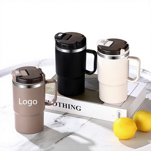Taza de Café de Acero Inoxidable con Asa, Vaso de Viaje Antiderrames de 550 ml, Taza de Agua Aislada, Infusor de Té Desmontable, Cuchara Plegable - Product Image 3