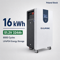 48 V 51,2 V 280 Ah 314 Ah 15 kWh 16 kWh Solar Lifepo4 Lithiumbatterie, angepasst an den Deye Growatt Wechselrichter zur Speicher