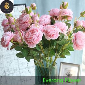 Vendita all'ingrosso migliore fiore di peonia rosa artificiale cina di seta decorazione di nozze fiore artificiale - Product Image 6