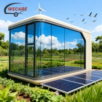 Wecare Capsule d'espace mobile d'extérieur minimaliste populaire Cuisine et salle de bain incluses en panneau sandwich pour maison ou appartement