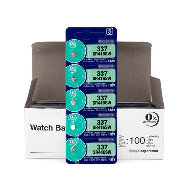 0%HG SR521SW Battery/379 1.55v Silver Oxide Button Cell Battery for Sony Watches