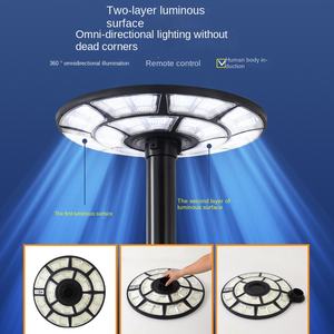 Lampe mobile solaire UFO IP66 étanche LED <span class=keywords><strong>éclairage</strong></span> à haut <span class=keywords><strong>poteau</strong></span> <span class=keywords><strong>extérieur</strong></span> rond maison villa jardin <span class=keywords><strong>terrasse</strong></span> - Product Image 3