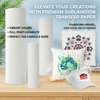 Papier de transfert par sublimation à séchage rapide et à taux de transfert élevé pour t-shirts en polyester, drapeaux, bannières, textiles de maison et impression sur tissu