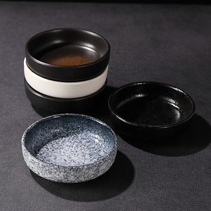 Plat à sauce et assaisonnements, plat à sauce soja, assiettes à collations, cuisine japonaise, céramique commerciale, plat rond pour assaisonnements, bol en céramique - Product Image 6