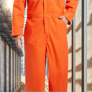 Overol de Trabajo Personalizado con Múltiples Bolsillos, Transpirable, Antiarrugas, de Algodón, Unisex, de Manga Larga, con Chaleco de Seguridad - Product Image 2
