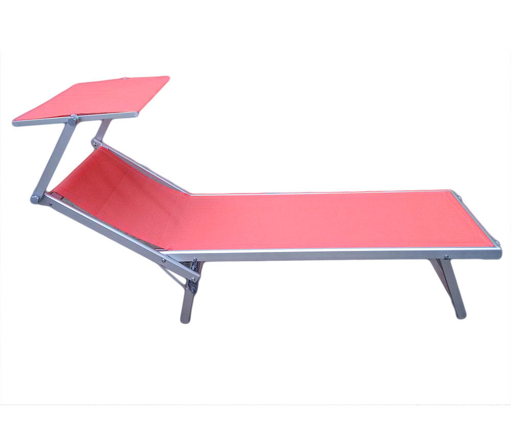 Pink Sunshade Recliner Shop High Quality Sunbed With Shade For
