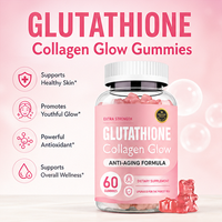 Formule anti-âge de qualité supérieure, 60 gommes, complément alimentaire, glutathion, collagène, gommes éclatantes