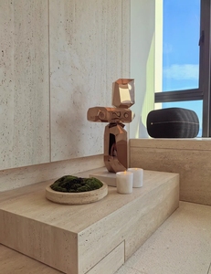 Fabrik-Großhandel Maßgefertigter Elfenbeinweißer Quarzit Naturstein für Außengarten-Design Außenbereich Moderne Badezimmer Wohnzimmer - Product Image 4