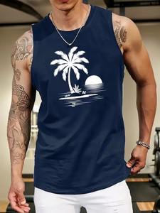 Débardeur de sport pour homme 100% Coton, style streetwear, été, design musculation, sans manches - Product Image 2