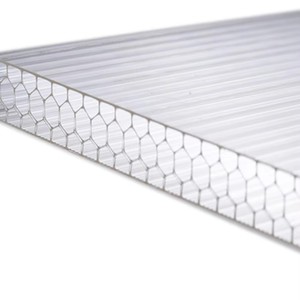 Panneaux de serre modernes en <span class=keywords><strong>polycarbonate</strong></span> alvéolaire multicouche à double paroi en nid d'abeille, matériaux de construction en plastique pour toiture - Product Image 6
