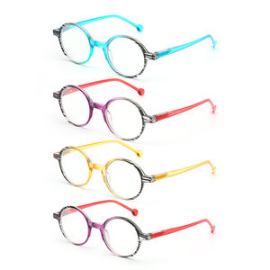 高品質スタイルリーダー女性アンチブルーライトスモールレトロPCデザイナー多焦点老眼鏡 - Product Image 2