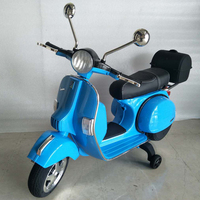 Motor Vespa PX150 Anak Berlisensi Warna Pink, Sepeda Motor Listrik untuk Anak Perempuan, Dijual
