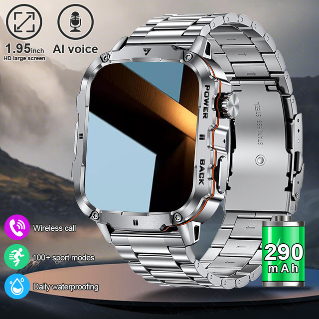 Lige BW0658 Unisex Smart Watch Intelligent Voice Assistant Silicone Chronograph Blood Oxygen Monitoring Life Waterproof Watches
