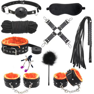 Sex Toys slippery leather glossy leather plush 10-piece set for couples flirting fun bundled sex products sexual health care - Product Image 5