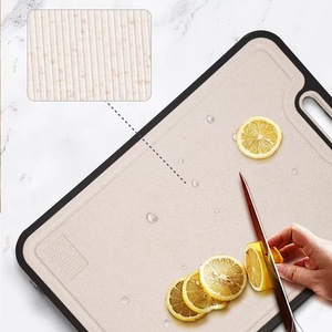 Tabla de cortar de paja de trigo y titanio cristalizado para cocina de alta calidad de nuevo diseño, tabla de cortar de doble cara para Cocina - Product Image 2