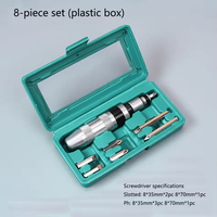 Kit de 13 embouts à chocs en acier S2, jeu de clés à douilles, coffret de rangement rigide, jeu de clés Allen pour la réparation d'appareils électroniques