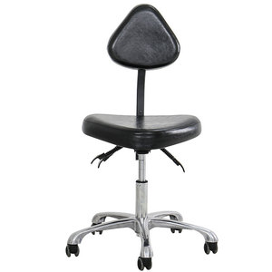 Chaise de tatouage 9970 en cuir noir, hauteur réglable, pour usage professionnel - Product Image 1