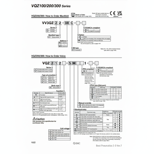 Kit de connecteur de collecteur pneumatique SMC modèle VV3QZ25-09C4C-R pièces pneumatiques - Product Image 1