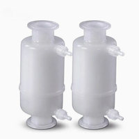 Filtro de Cápsula Hidrófilo de PVDF de Doble Capa Duradero, 0.2um, 1.5 Pulgadas, Conector Jaco de 1/4" para Soluciones Químicas