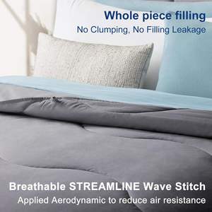 Toptan soğutma hafif yorgan sıcak yaz yatak nefes gri nevresim tüm sezon basit Polyester oteller için - Product Image 2