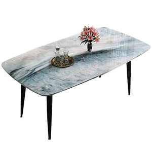 Ensemble <span class=keywords><strong>table</strong></span> et chaises de salle à manger d'extérieur moderne pour la maison, style métal et bois, idéal pour appartement, salle de bain, entrée - Product Image 5