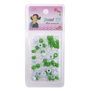 Dirty <strong>Braid</strong> Resin Transparent <strong>Beads</strong> Decorative Jewelry Dirty Hair Ring Suit DIY Handmade Big Hole Hair Accessories for Women Kid - Product Image 2