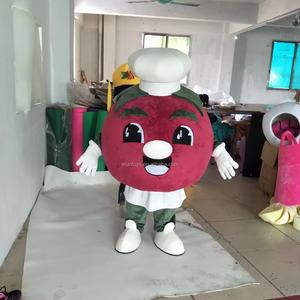 Efun MOQ 1 PC divertido caminar <span class=keywords><strong>tomate</strong></span> mascota <span class=keywords><strong>disfraz</strong></span> adulto dibujos animados fruta personaje <span class=keywords><strong>disfraz</strong></span> para la venta - Product Image 1